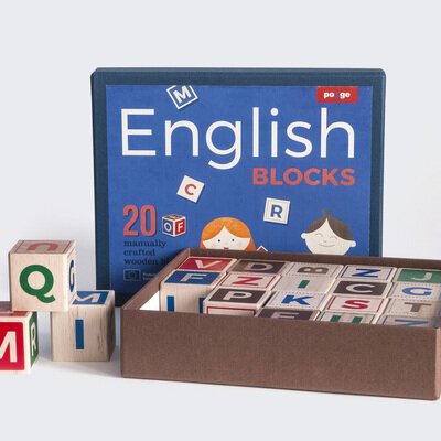 Drvene kocke engleska slovarica