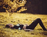 Girl lying on the grass 1741487 1920