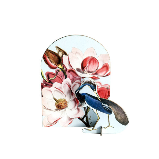 Pop out čestitka i ukras romantic blue bird