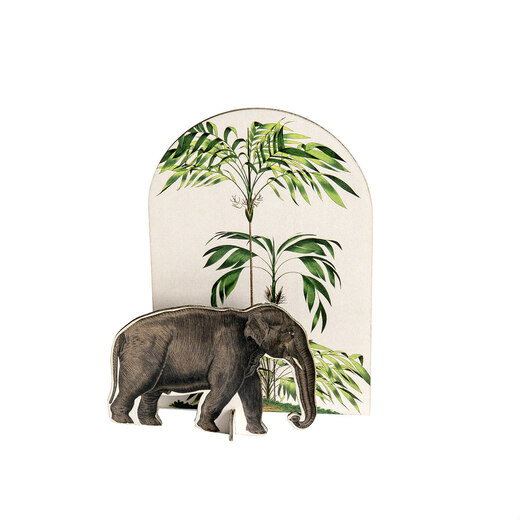 Pop out čestitka i ukras tropical elephant