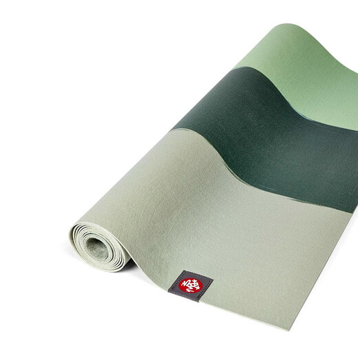 Manduka eko superlite putna joga prostirka green ash  stripe 3