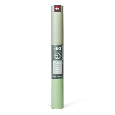 Manduka eko superlite putna joga prostirka green ash  stripe
