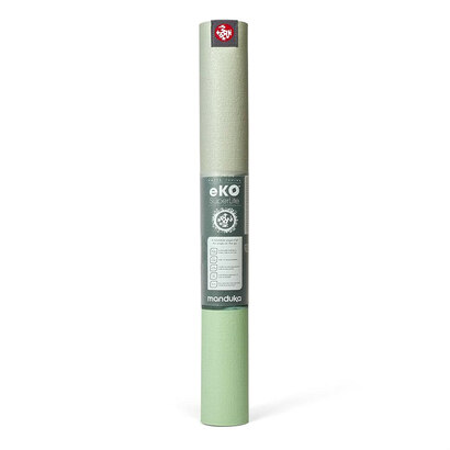 Manduka eko superlite putna joga prostirka green ash  stripe