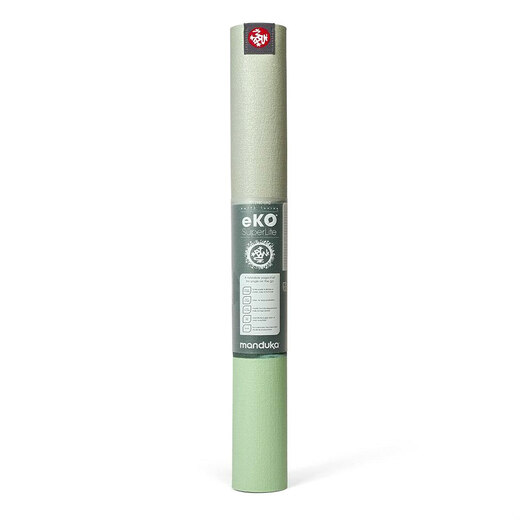 Manduka eko superlite putna joga prostirka green ash  stripe