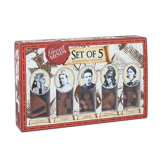 Drvena igra mini puzzle women set
