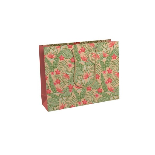 Poklon vrećica kraft tropical 37,3 x 27 5 x 11 8 cm