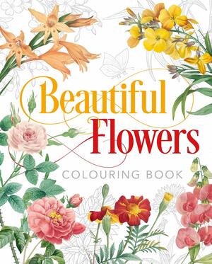 Beautiful flowers colouring book