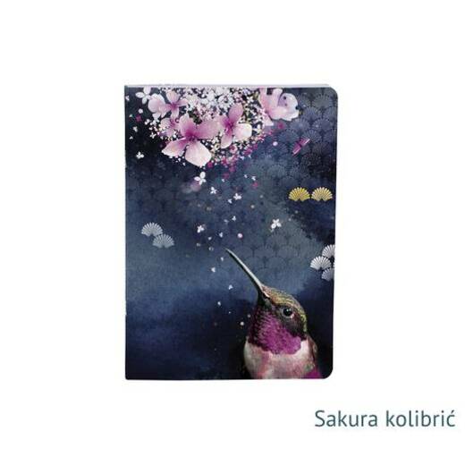 Clairefontaine bilježnica sakura dream a5 klamani uvez