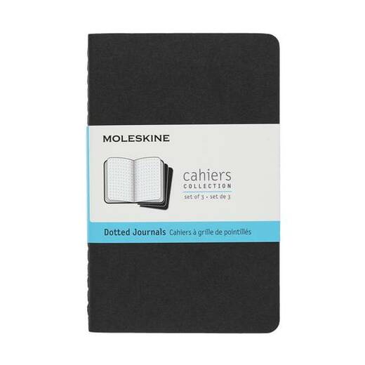 Bilježnica cahier točke crna set od 3