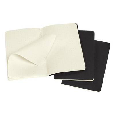 Bilježnica cahier točke crna set od 3 1