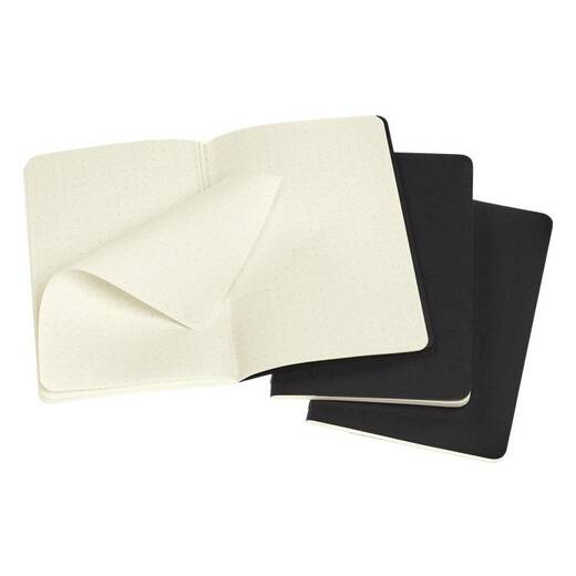 Bilježnica cahier točke crna set od 3 1