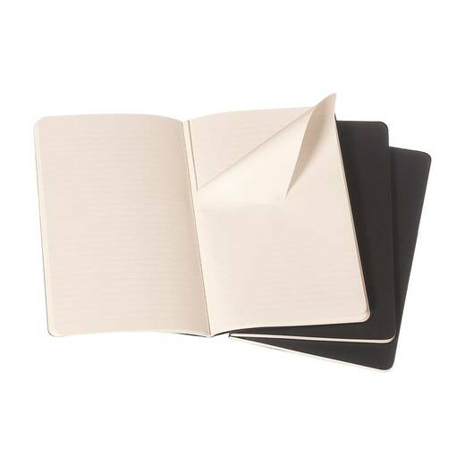Bilježnica cahier s crtama crna set od 3 1