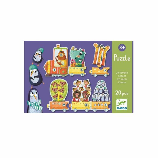 Puzzle vlak s brojevima