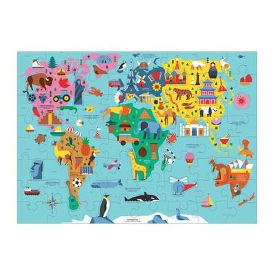 Puzzle karta svijeta 1