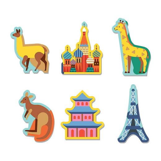 Puzzle karta svijeta 2