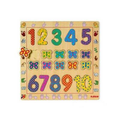 Drvene puzzle brojevi od 1 do 10