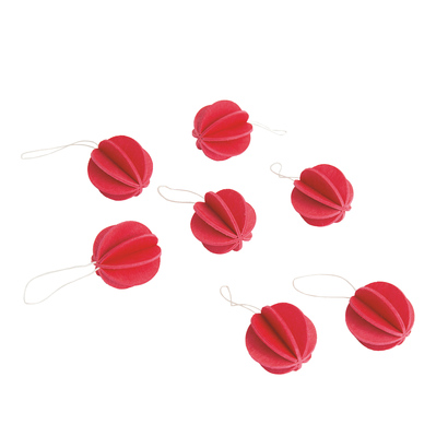 Lovi baubles 35mm bright red