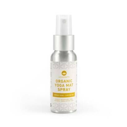 Organic yoga mat spray