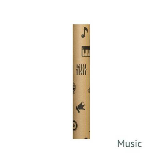 Omotni papir kraft music
