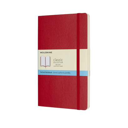 Moleskine dotted crvena velika
