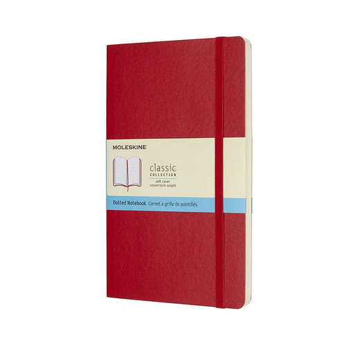 Moleskine dotted crvena velika