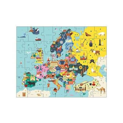 Puzzle karta europe 70 kom 2