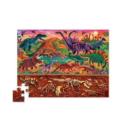 Puzzle iznad ispod dinosauri 1