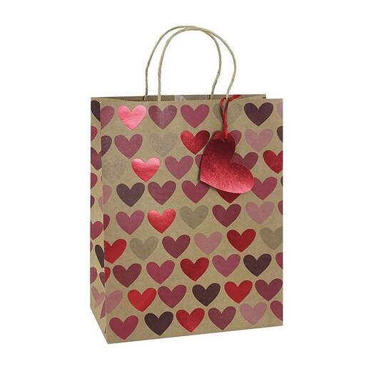 Poklon vrećica srca 33x15x45,5cm