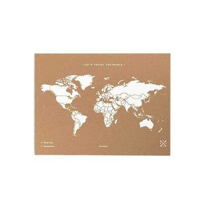 Miss wood karta svijeta l naturalbijela