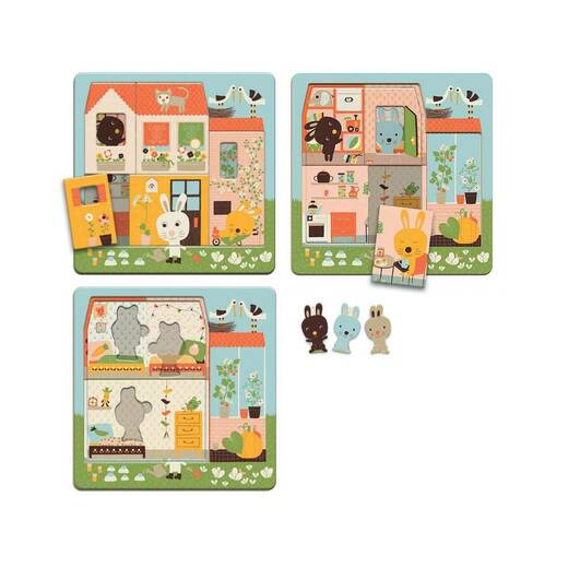 Puzzle na tri nivoa zeko 1
