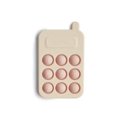 Mushie igračka za pucketanje blush