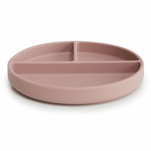 Mushie silikonski tanjur soft lilac 1
