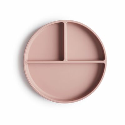 Mushie silikonski tanjur soft lilac