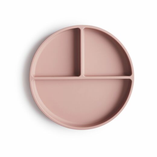 Mushie silikonski tanjur soft lilac