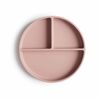 Mushie silikonski tanjur soft lilac