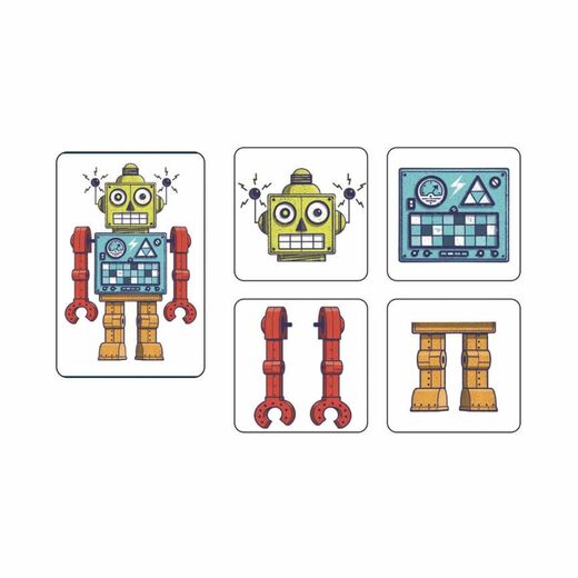 Djeco memo karte robots 1