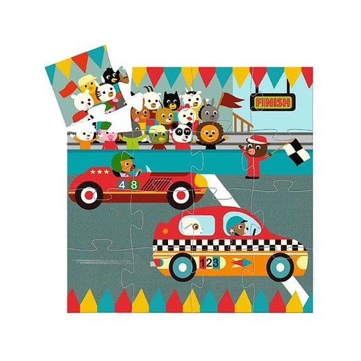 Djeco puzzle trkaći autić 1