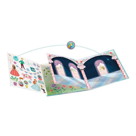 Djeco kreativni set s naljepnicama dvorac 1