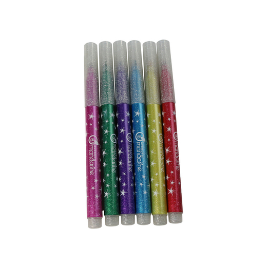 Avenue mandarine set od 6 glitter flomastera 1