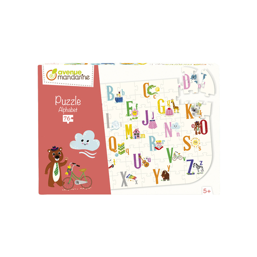 Avenue mandarine puzzle abeceda 76 kom
