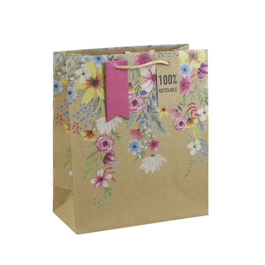Poklon vrećica floral 26,5 x 14 x 33 cm