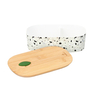 Ovalna posuda za užinu bioloco natural terrazzo 1
