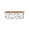 Ovalna posuda za užinu bioloco natural terrazzo