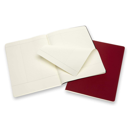 Moleskine bilježnica cahier crte crna bordo 2 kom 1