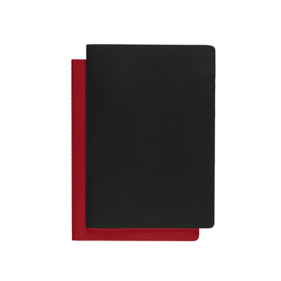 Moleskine bilježnica cahier crte crna bordo 2 kom