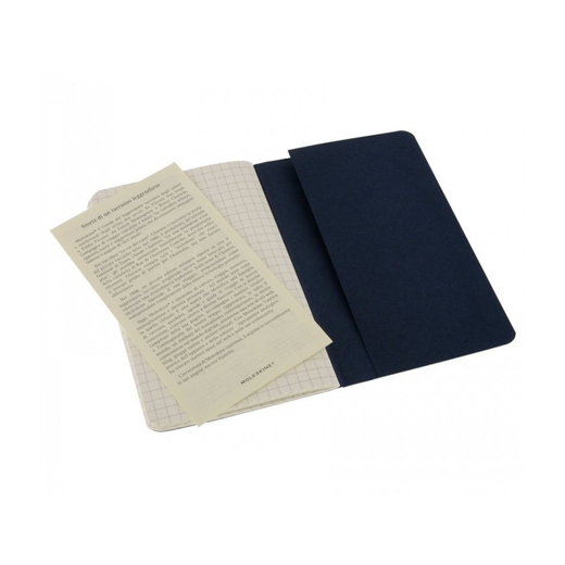 Moleskine bilježnica cahier kvadratići plava 3 kom 1