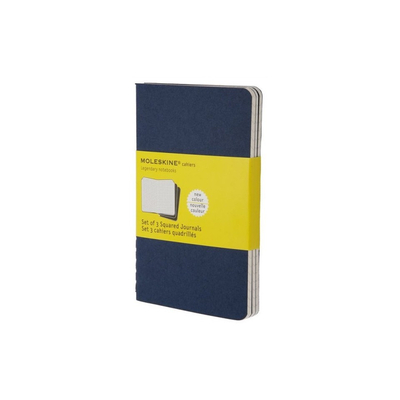 Moleskine bilježnica cahier kvadratići plava 3 kom