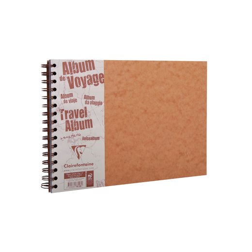 Clairefontaine age bag dnevnik putovanja 2 x29,7cm tobacco