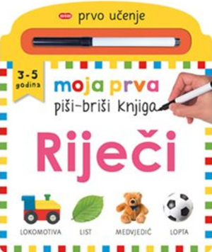 Moja prva piši briši knjiga riječi