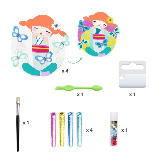 Kreativni set s gliterom onnanoko 2